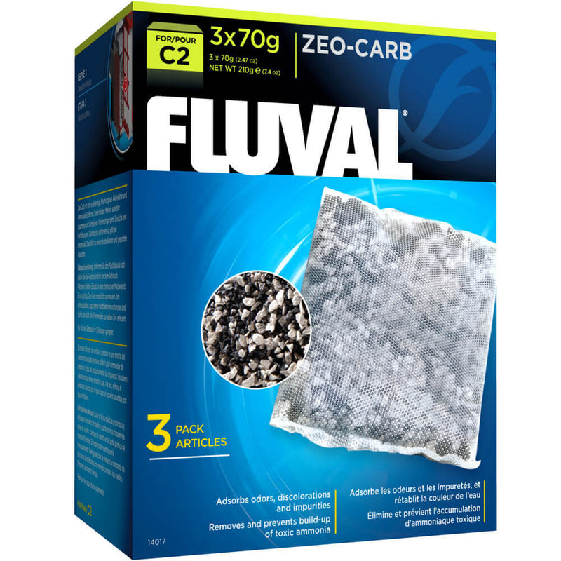 Fluval C2 Zeo-Carb, Replacement Aquarium Filter Media, 3-Pack-1