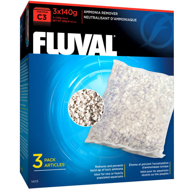 Fluval C3 Ammonia Remover, Replacement Aquarium Filter Media, 3-Pack-1