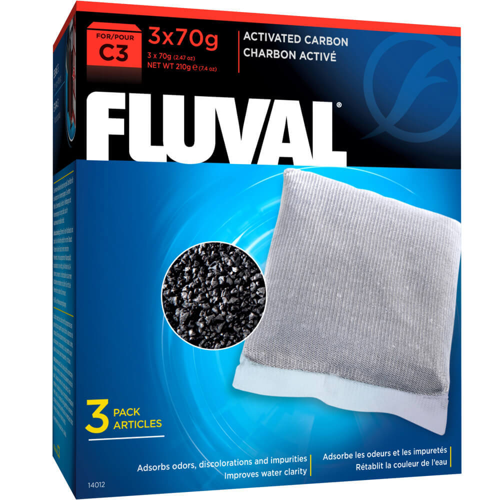 Fluval C3 Carbon, Replacement Aquarium Filter Media, 3-Pack-1