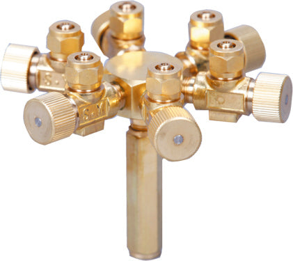 ISTA Metal CO2/Air Flow Regulator - 6 Ways-1