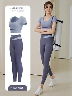 Women’s One-Piece Workout Suit – Chest-Pad Top & Pants Fitness Activewear-7