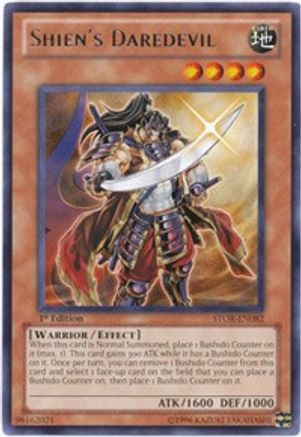 Shien's Daredevil (STOR-EN082) - Storm of Ragnarok 1st Edition-1