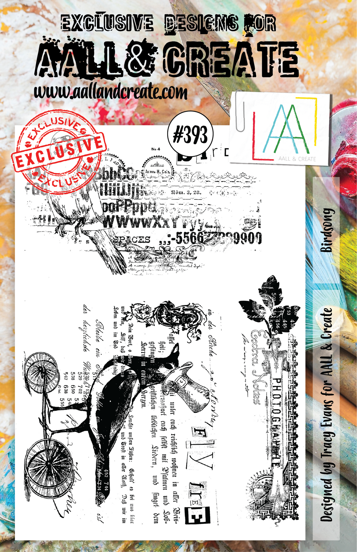 AALL and Create Stamp Set - 393 - Birdsong-1