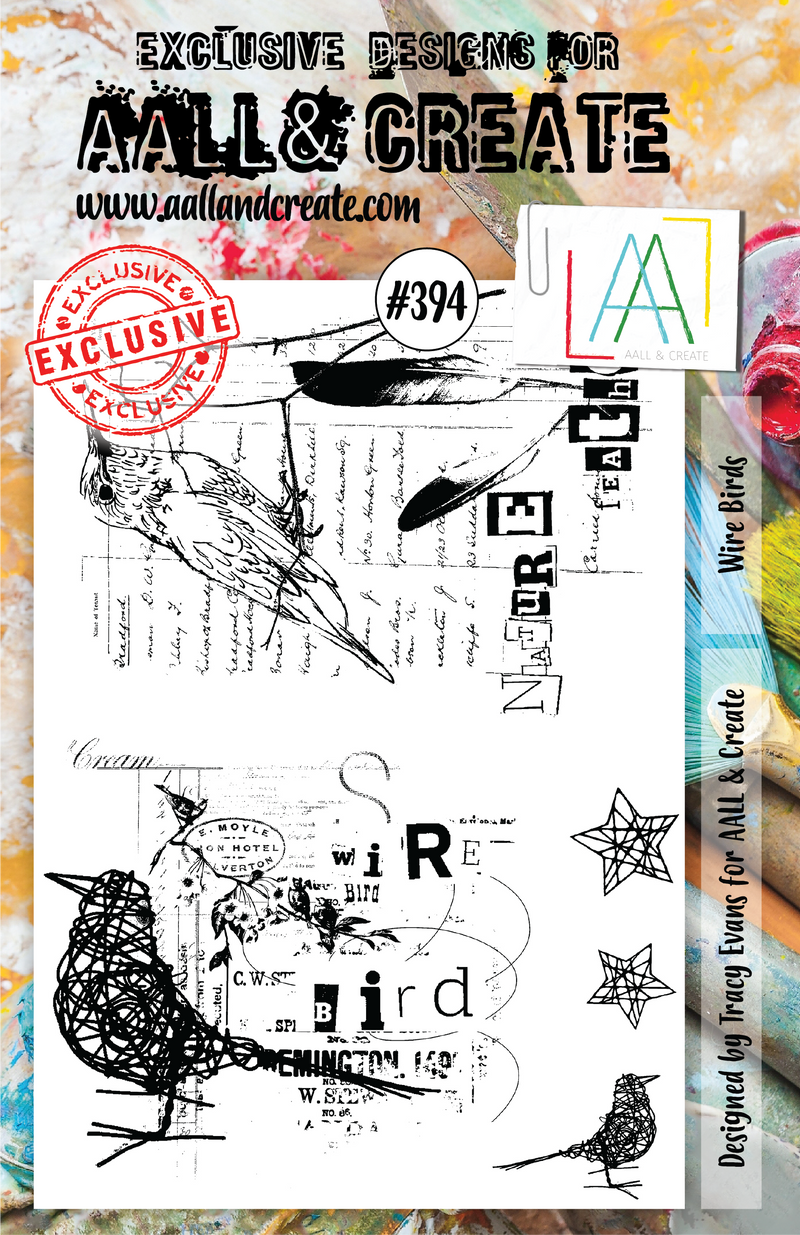 AALL and Create Stamp Set - 394 - Wire Birds-1