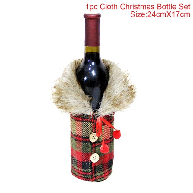 Christmas Decorations Christmas Wine Bottle Socks-11