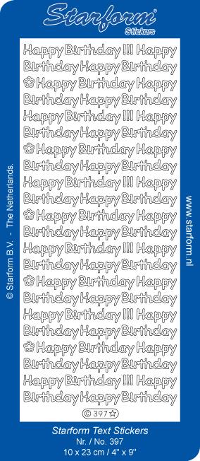 Deco Stickers - Happy Birthday-1