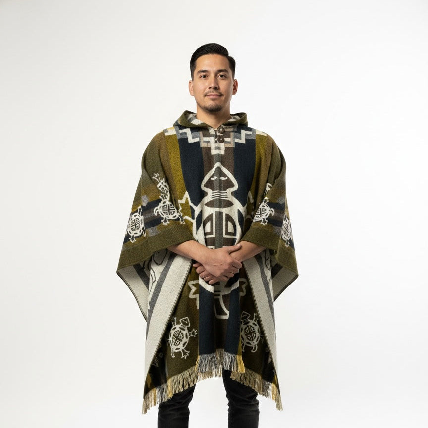 Turtle HandMade Wool Poncho-4