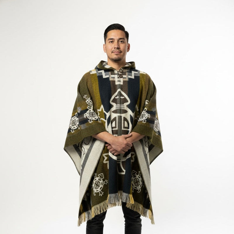 Turtle HandMade Wool Poncho-4
