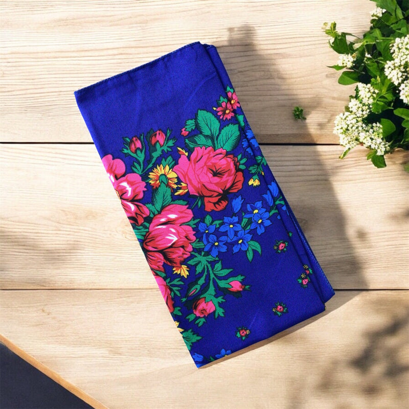 Midnight Blue Kokum Scarf-1