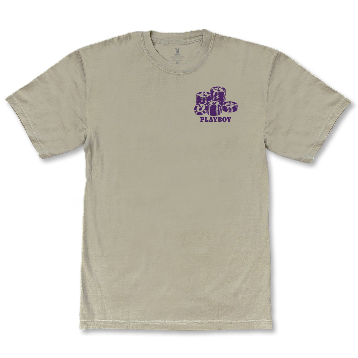 Color Bars X Playboy 'High Roller' Tee - Khaki-1