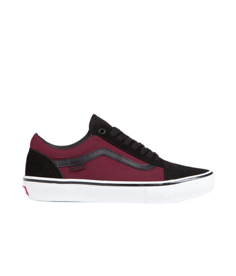 Vans 'Skate Old Skool' Shoes - Port/Black-1