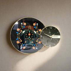 Turtle Black Native Wall Clock-1
