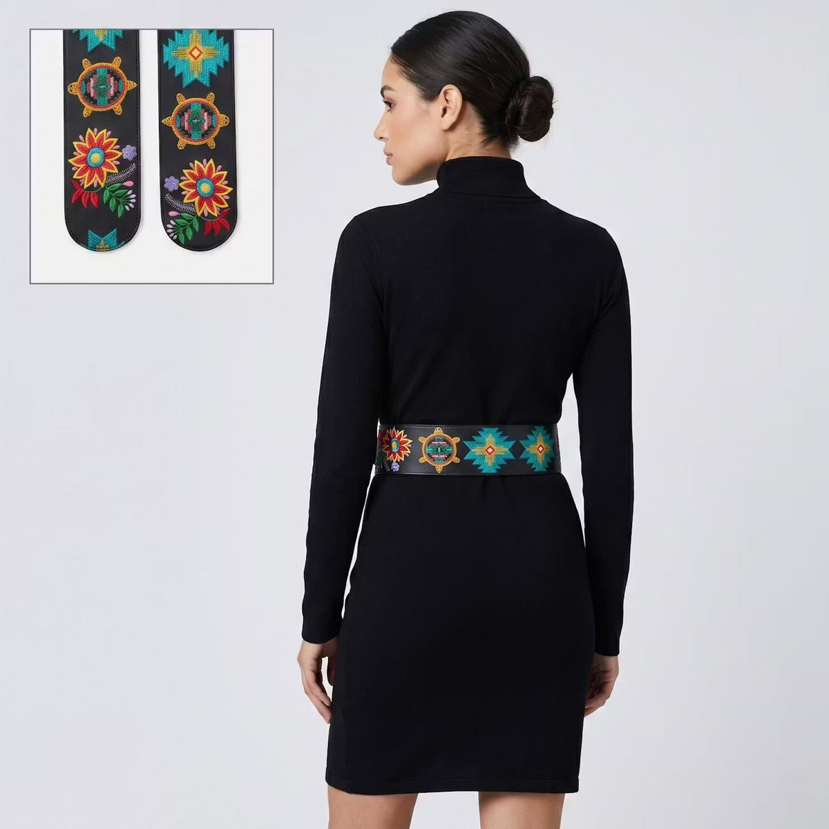 Heritage Leather Regalia Belt (Turtle)-2