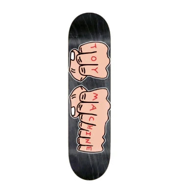 Toy Machine 'Fists' Skateboard Deck - Black-1
