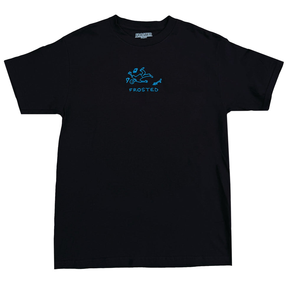 Frosted Skateboards 'Classic Monday' Tee - Black/Blue-1