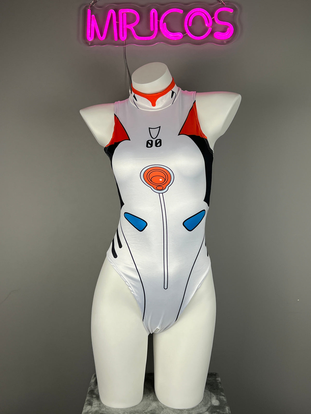 Crotchless Anime Style Cosplay Bodysuit Lingerie Costume-2