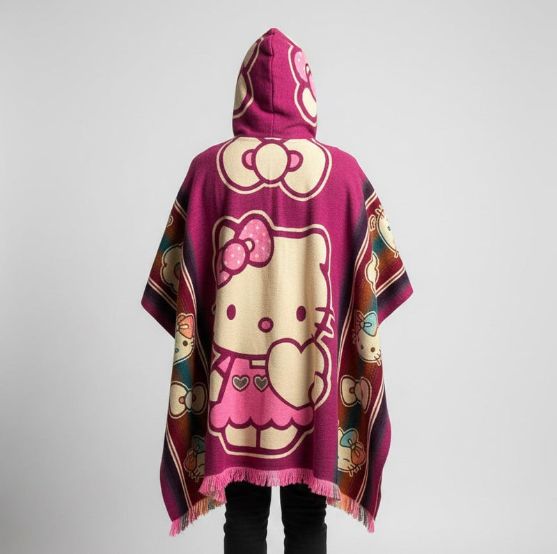 Characters Wool Poncho-2