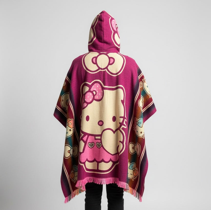 Characters Wool Poncho-2