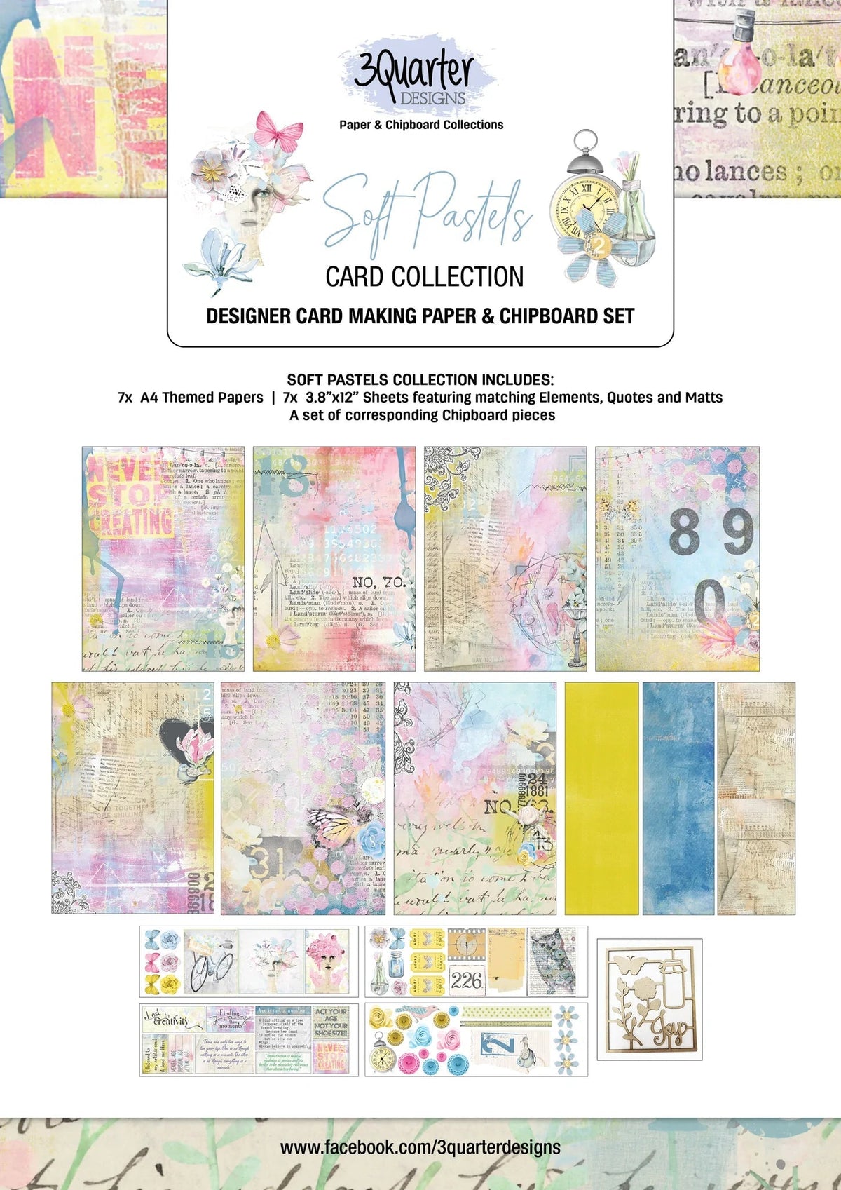 3Quarter Designs - Card Collection - Soft Pastels-1