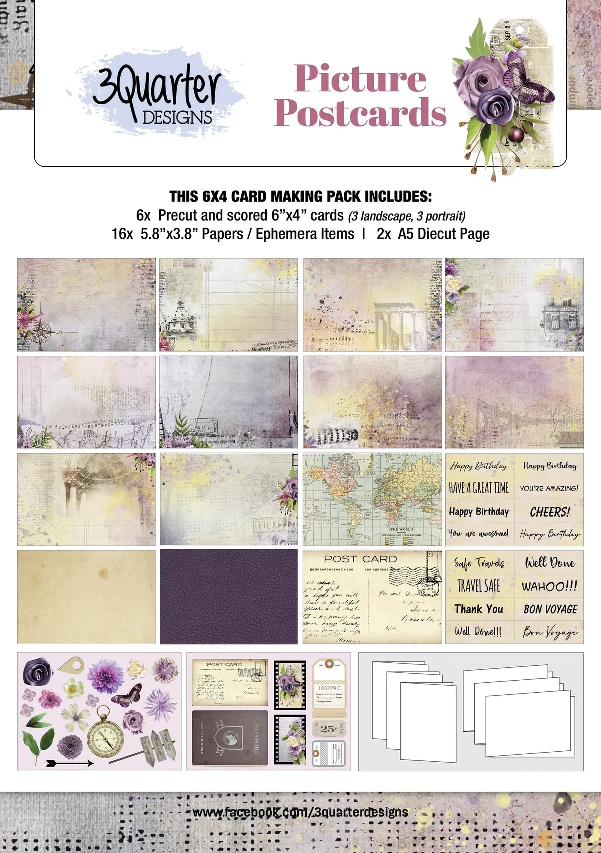 3Quarter Designs - Card Collection - Picture Postcard-1
