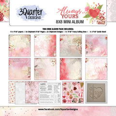 3Quarter Designs - Mini Album Base Kit - Always Yours-1