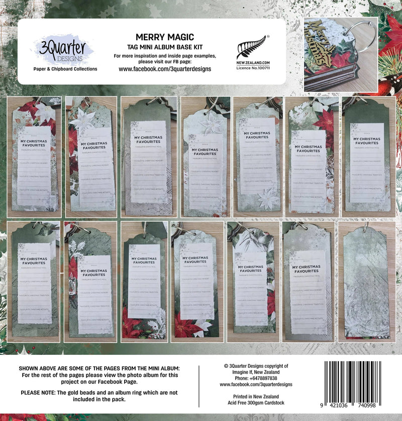 3Quarter Designs - Mini Album Base Kit - Merry Magic-2