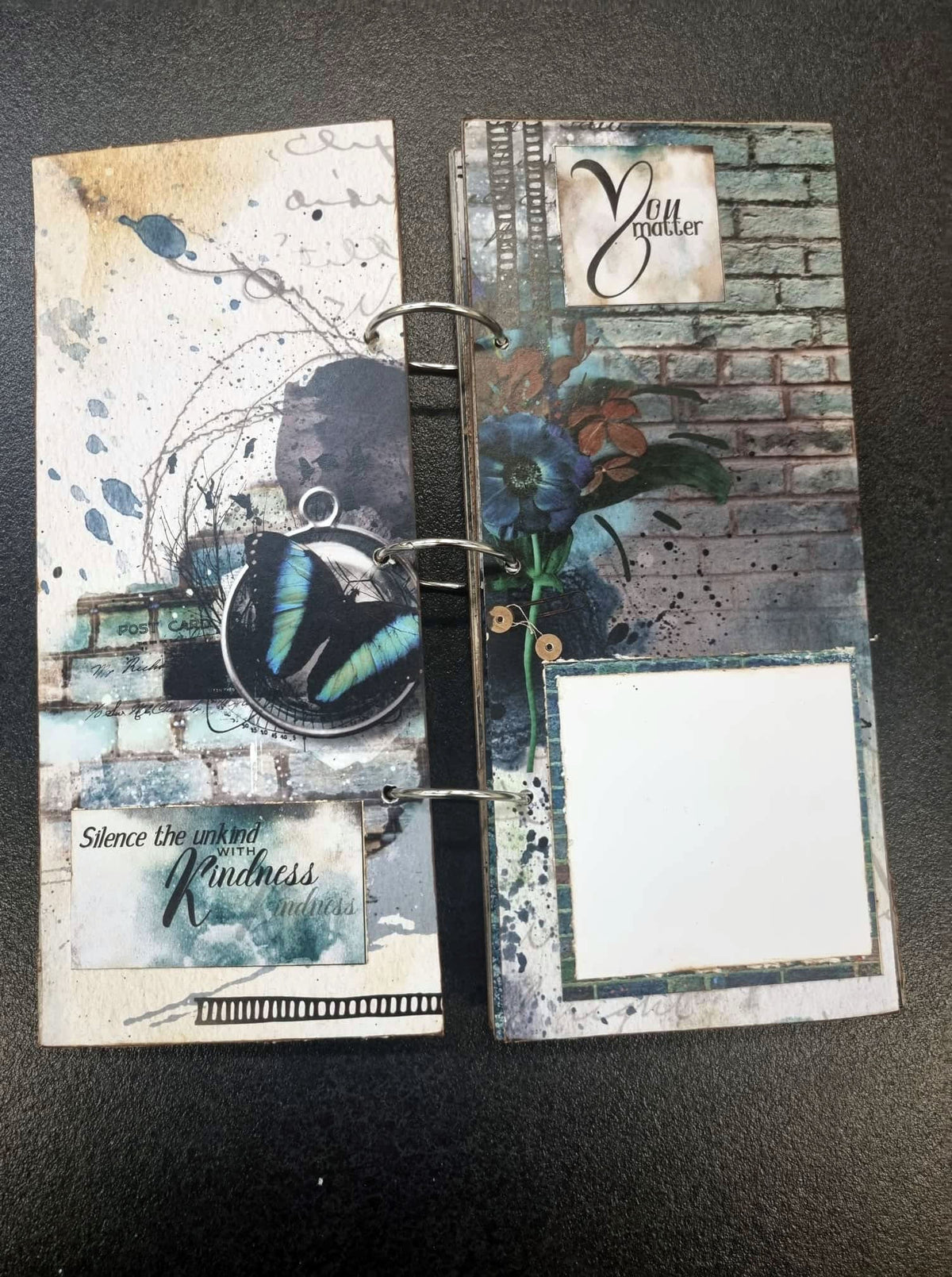 3Quarter Designs - Mini Album Base Kit - Urban Turquoise-12