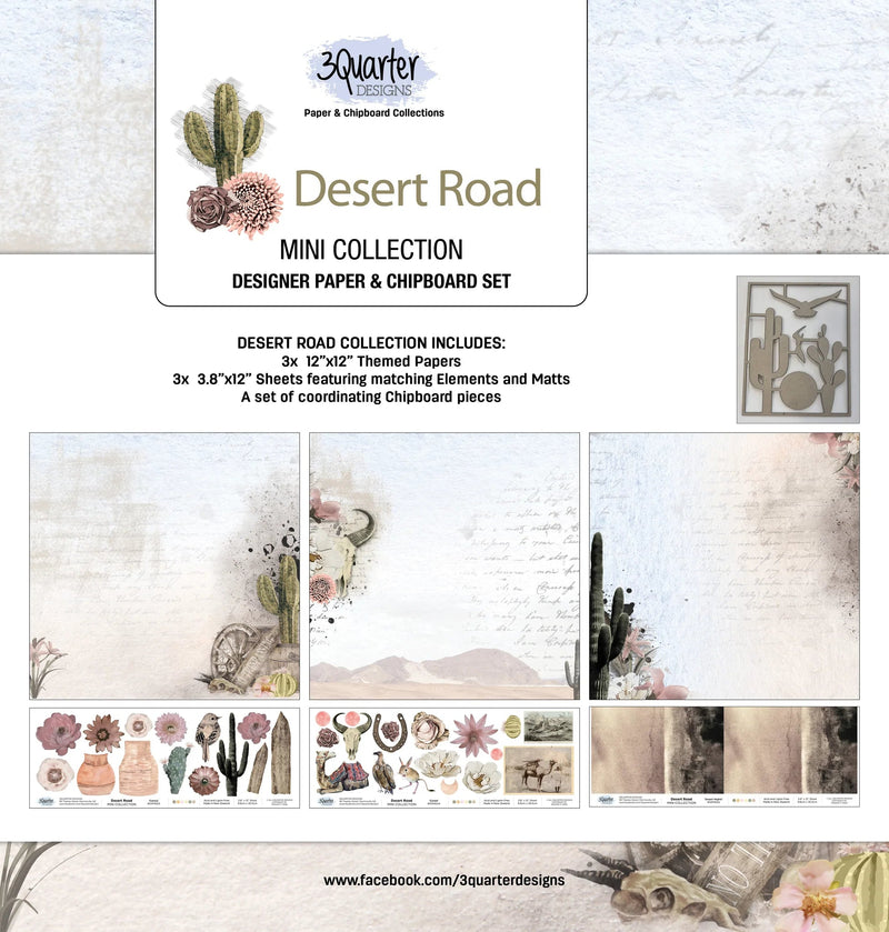 3Quarter Designs - Mini Scrapbook Collection - Desert Road-1