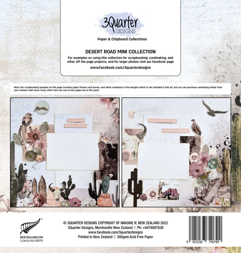 3Quarter Designs - Mini Scrapbook Collection - Desert Road-4