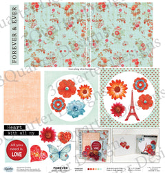 3Quarter Designs - One Card Project Sheet - Forever-1