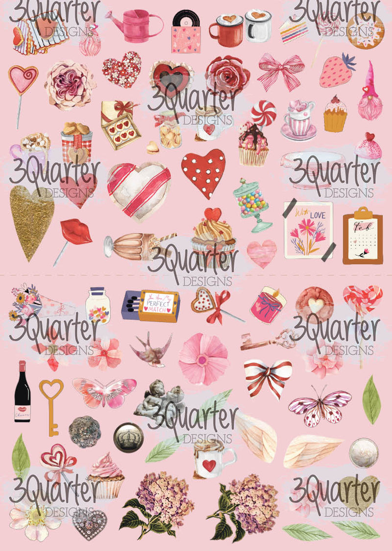 3Quarter Designs - 12" X 12" Paper Pack  - Always Yours-3