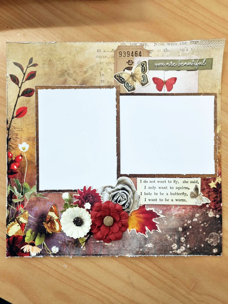 3Quarter Designs - 12" X12" Paper Pack - Autumn Butterfly-2