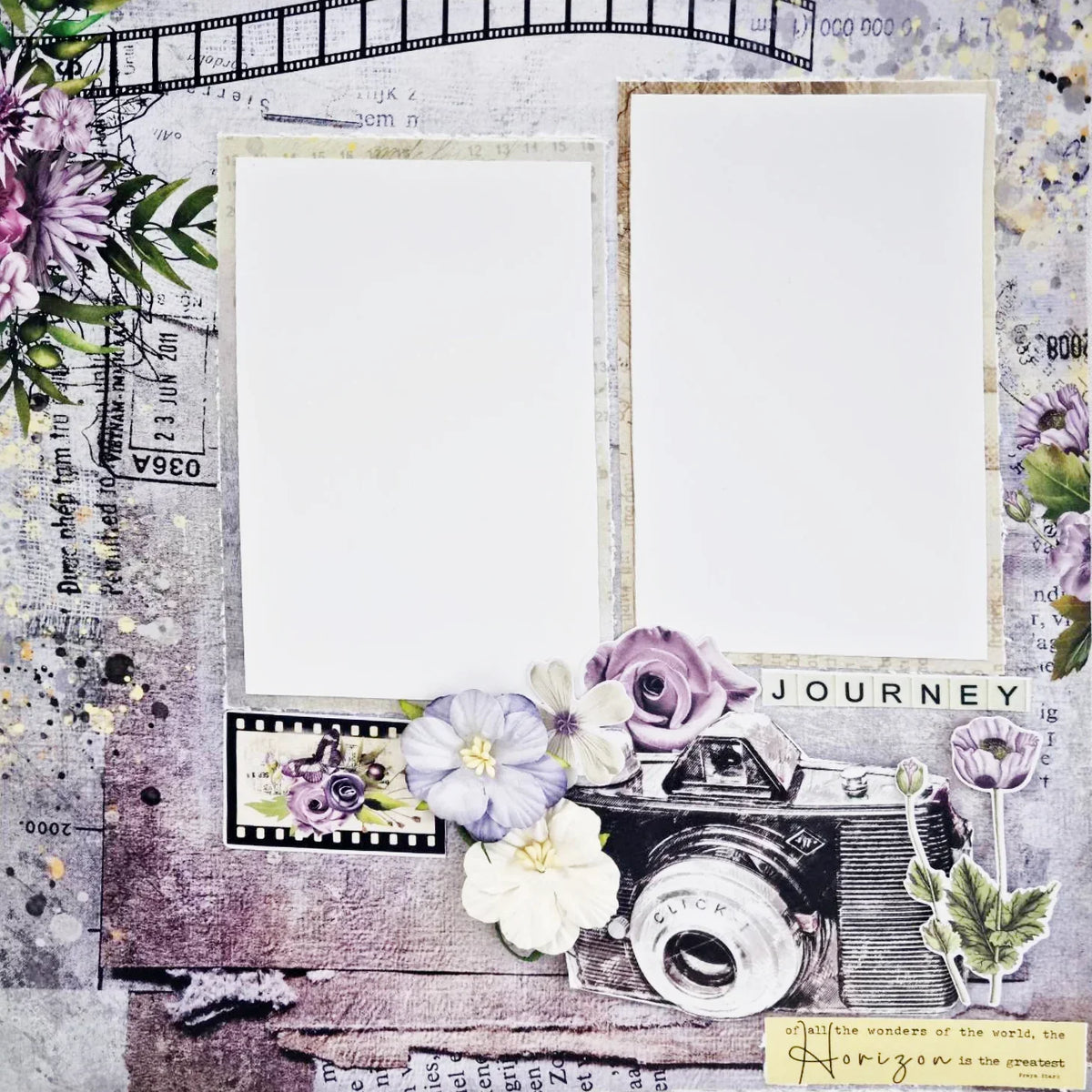 3Quarter Designs - 12" X12" Paper Pack - Picture Postcard-3