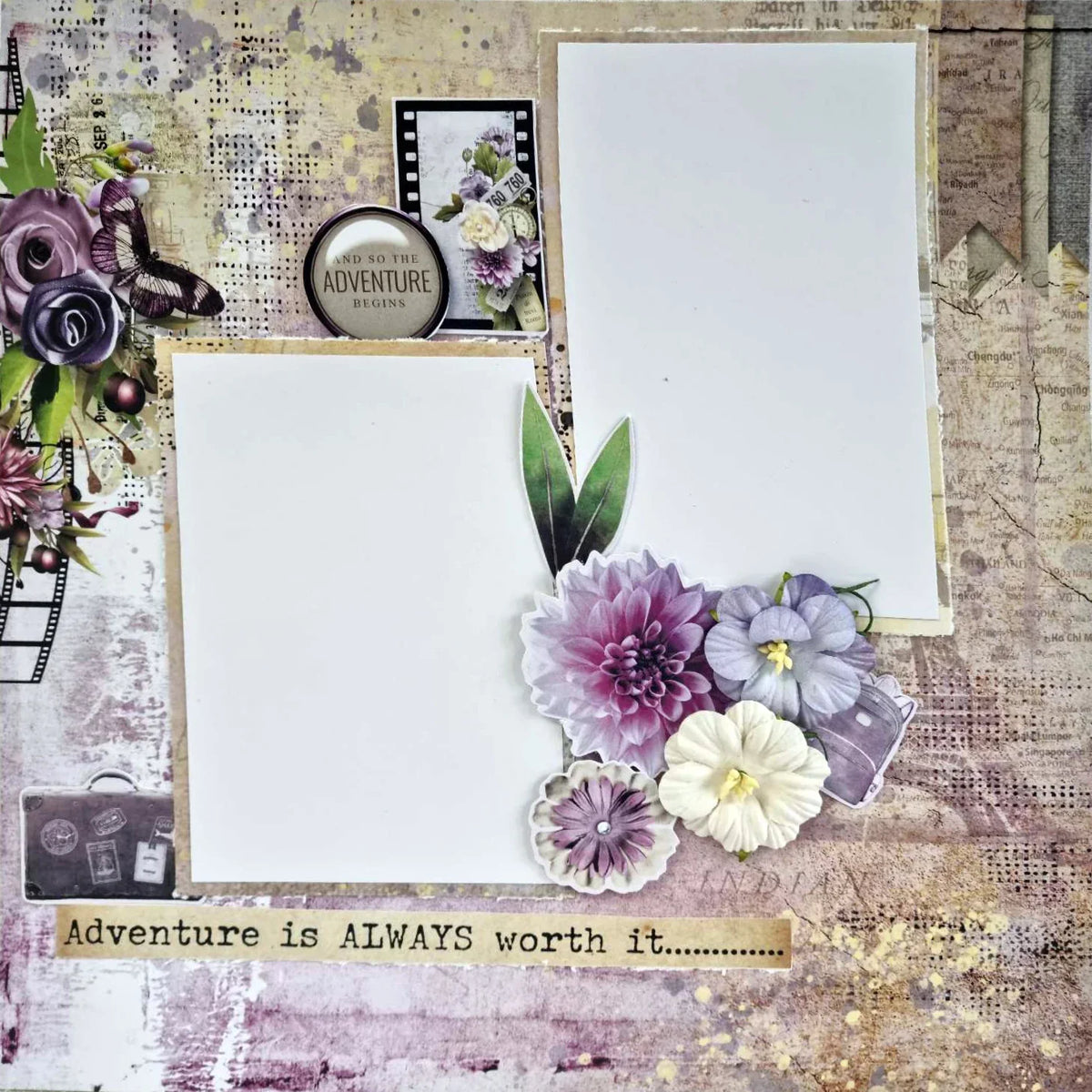 3Quarter Designs - 12" X12" Paper Pack - Picture Postcard-4