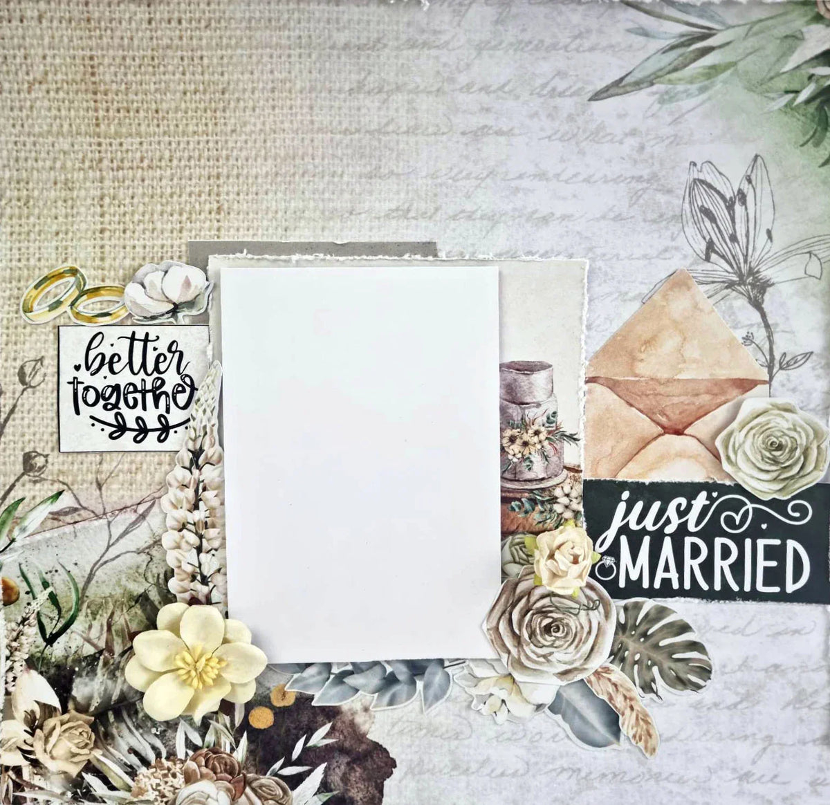3Quarter Designs - 12" X12" Paper Pack - Our Vows-3