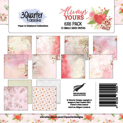 3Quarter Designs - 6" X 6" Paper Pack - Always Yours-1