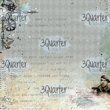 3Quarter Designs - 6" X 6" Paper Pack - Vintage Man-4
