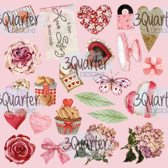 3Quarter Designs - 8" X 8" Paper Pack - Always Yours-13