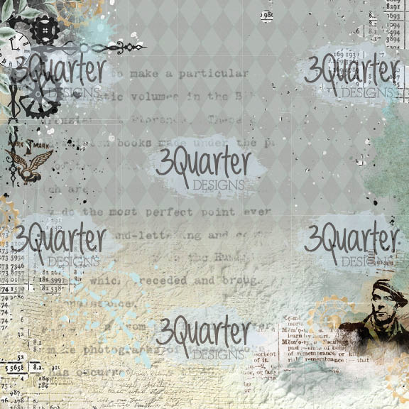 3Quarter Designs - 8" X 8" Paper Pack - Vintage Man-4