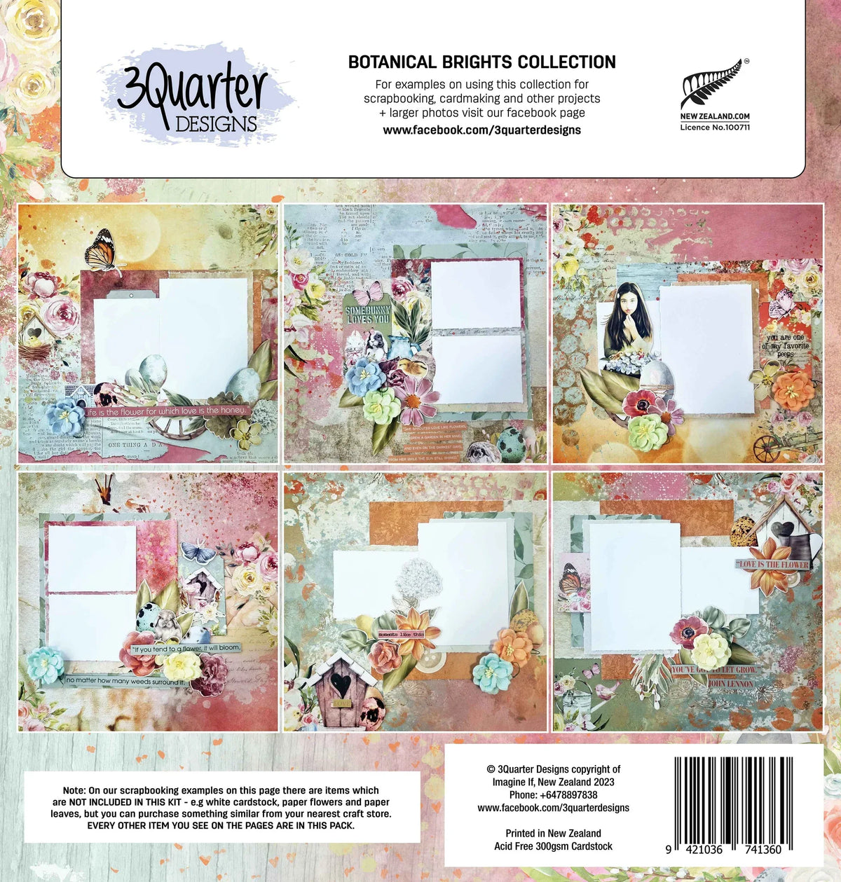 3Quarter Designs - Botanical  Brights - Scrapbook Collection-8