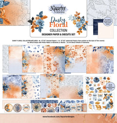 3Quarter Designs - Dusky Floral - Scrapbook Collection-1