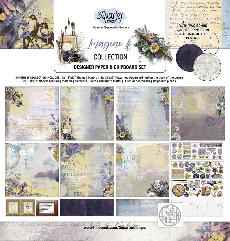 3Quarter Designs - Scrapbook Collection - Imagine If-1