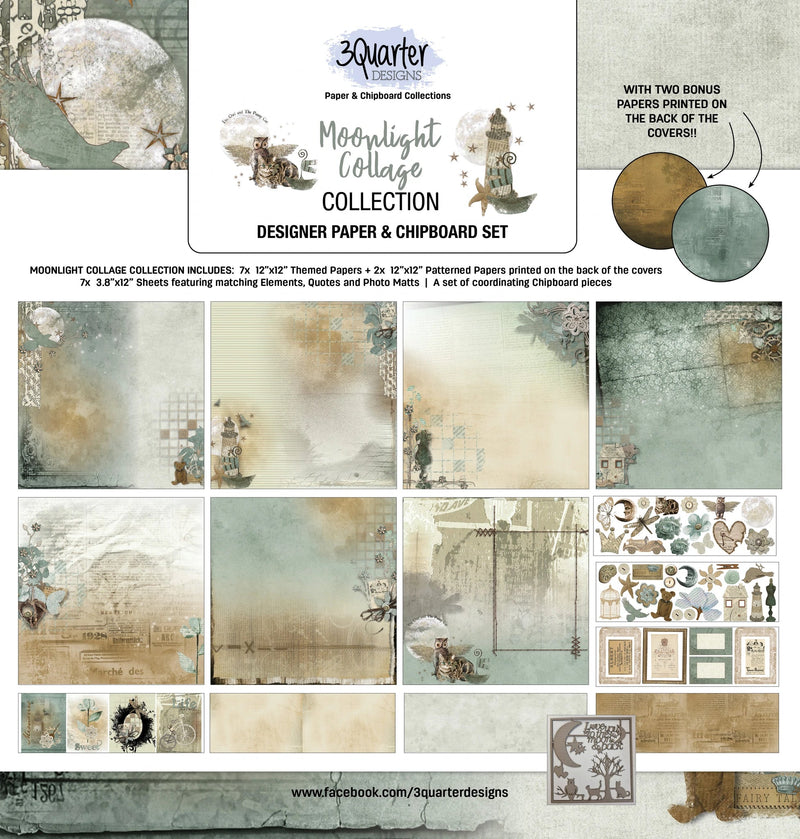 3Quarter Designs - Scrapbook Collection - Moonlight Collage-1