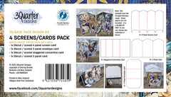 3Quarter Designs Set of 4 Screens/Cards Pack-1