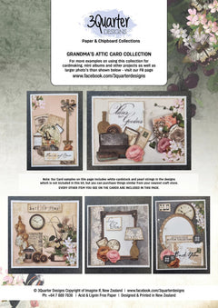 3Quarter Designs Grandma's Attic Card Collection-2