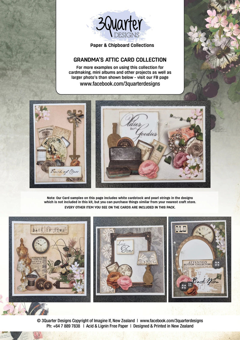 3Quarter Designs Grandma's Attic Card Collection-2