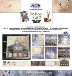 3Quarter Designs School Yard Mini Album Base Kit-1
