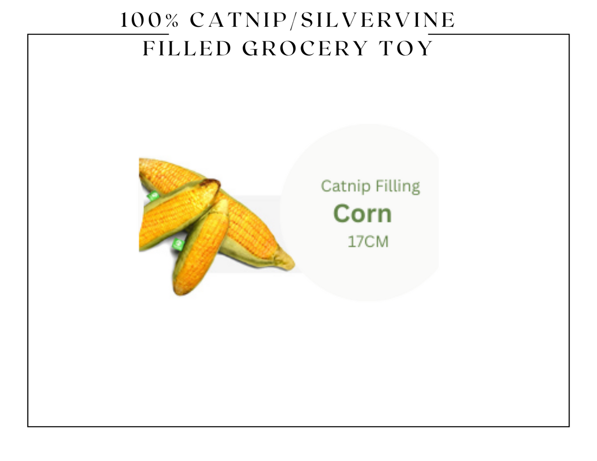 100% Silvervine/Catnip Filled Grocery Cuddle Toy-7