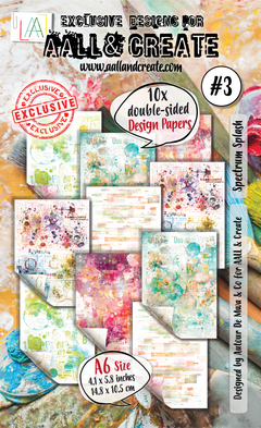 AALL and Create - Papel de diseño A6 - Spectrum Splash-1