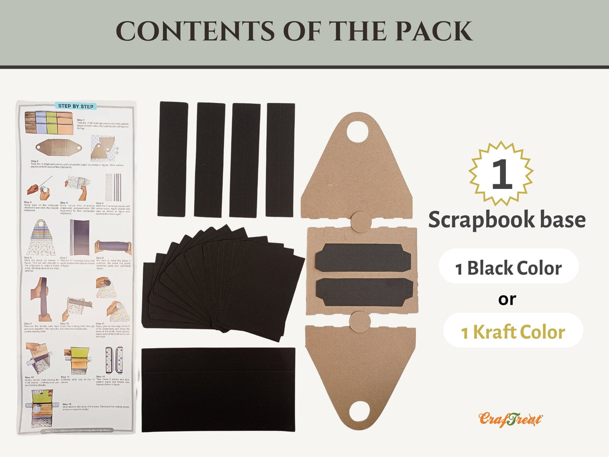 CrafTreat Scrapbook Blanks - Rolodex - Black Color-2